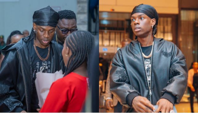 In Pictures: Nigeria’s Rema lands in Kenya with a private jet ahead of Walker Town Festival