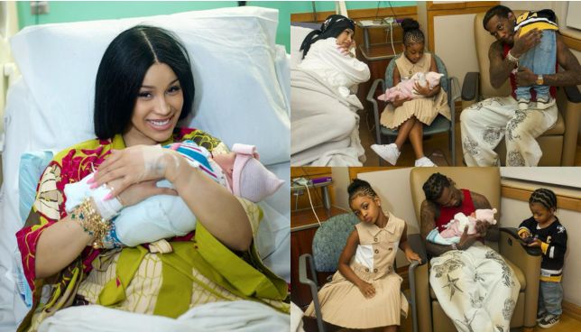 Rapper Cardi B welcomes baby number 3 with hubby Offset [Photos]