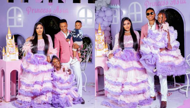 Photos: Vera Sidika & Brown Mauzo reunite for their daughter’s Lavish party