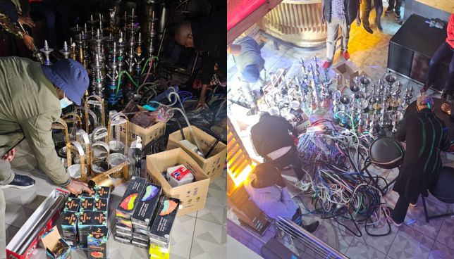 NACADA raids popular Nairobi joint selling Shisha, two arrested  