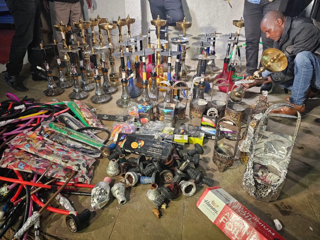 NACADA officers arrest three during shisha raid in Nairobi