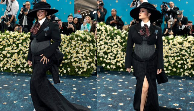 Singer Rihanna Debuts Baby Bump at Met Gala [Photos]