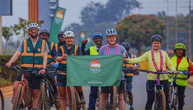 Tatu City Hosts Kiwi Olympians on Africa-Wide Bicycle Relief Tour